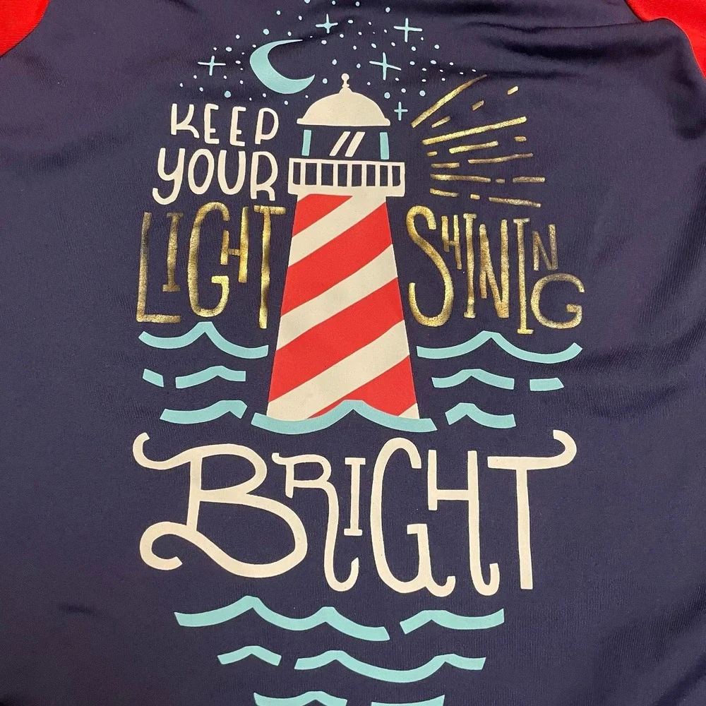 Cat and Jack girls‎ lighthouse rashguard 14/16